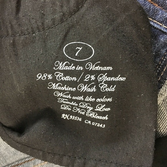 Red by Marc Ecko Juniors Jeans Size 7 Straight Cut Embroidered Pocket 32" Inseam - Picture 7 of 11